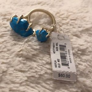 Brand new! Gold KENDRA SCOTT ring (size M/L)